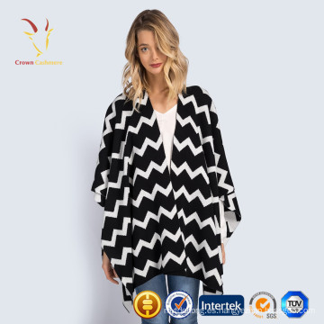 Venta caliente para mujer abierta poncho de cachemira frontal ponchos de invierno y capas